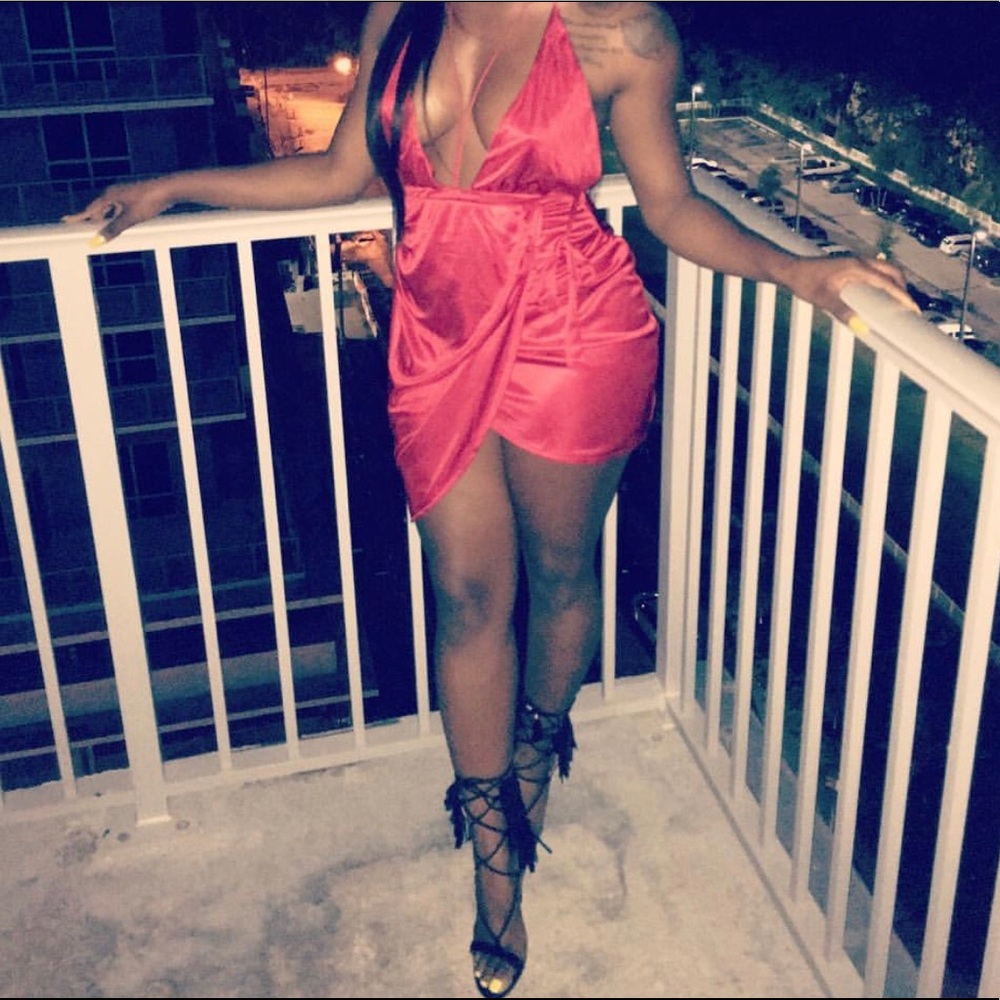 Red Silk Dress